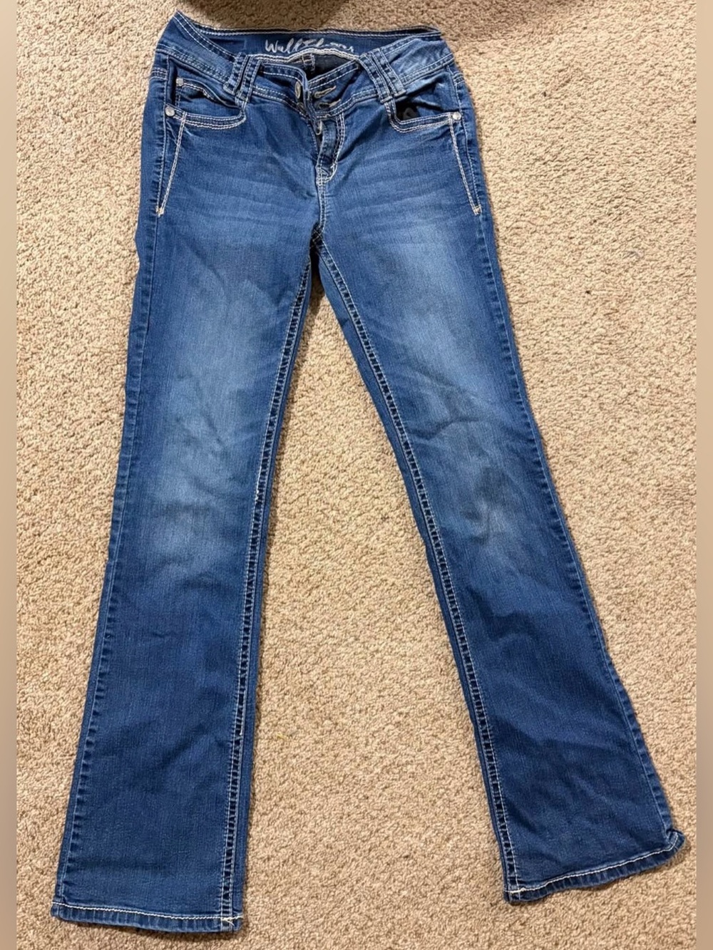 Wallflower Blue Flare Wide Leg Jeans